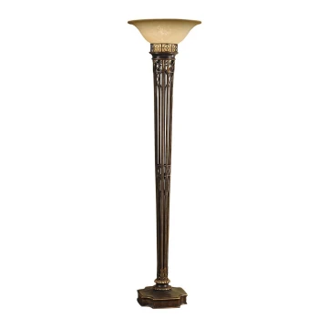 Feiss - Golv lampa OPERA 1xE27/100W/230V brons/beige