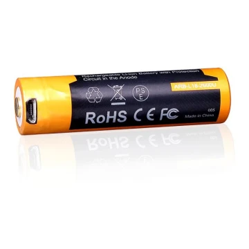 Fenix FE18650LI26USB - 1st Laddningsbart batteri  USB/3,6V 2600 mAh