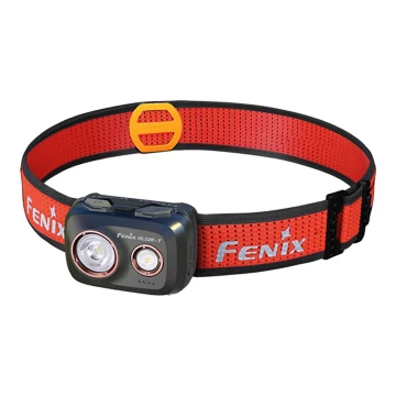 Fenix HL32RTBLCK - LED uppladdningsbar pannlampa LED/USB IP66 800 lm 300 h svart/orange