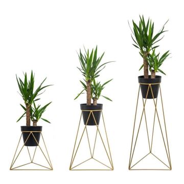 Flowerpot stand TRIANGL 40x45 cm gyllene