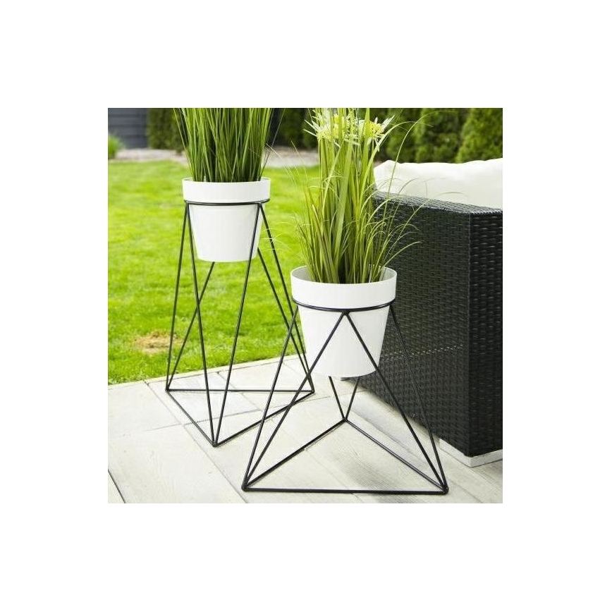 Flowerpot stand TRIANGL 40x45 cm svart