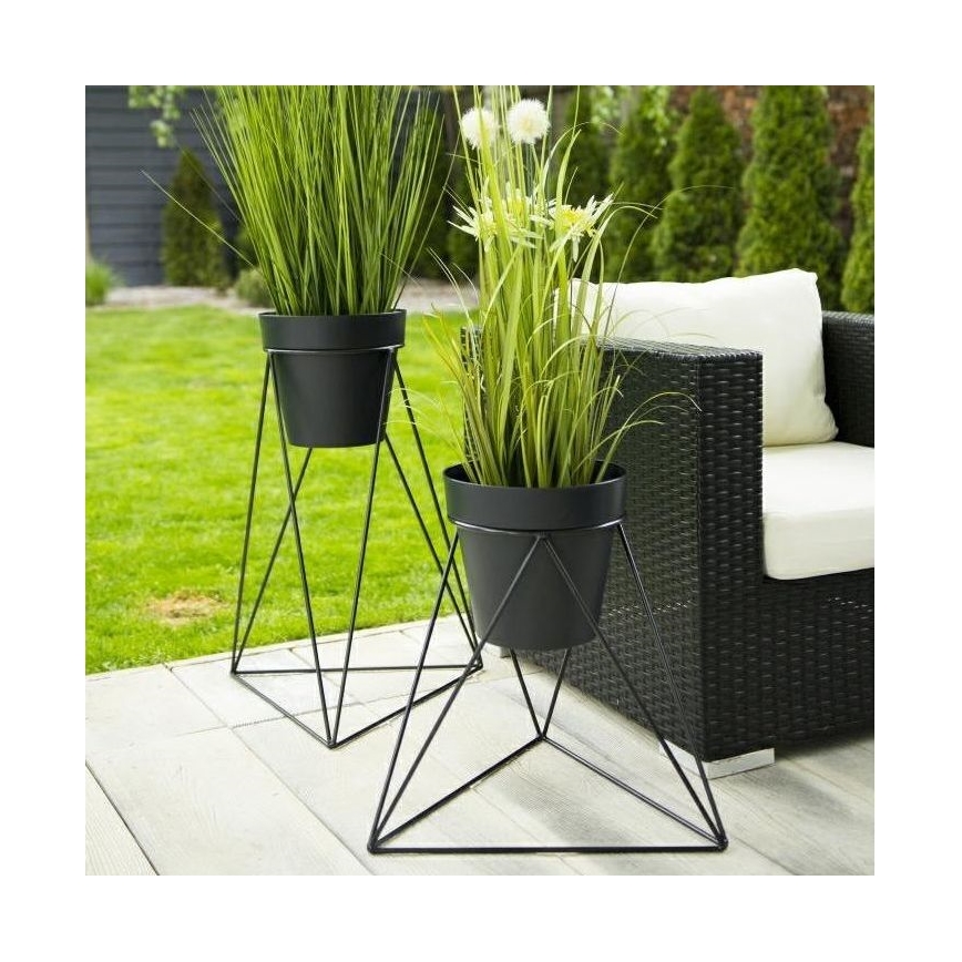 Flowerpot stand TRIANGL 40x45 cm svart