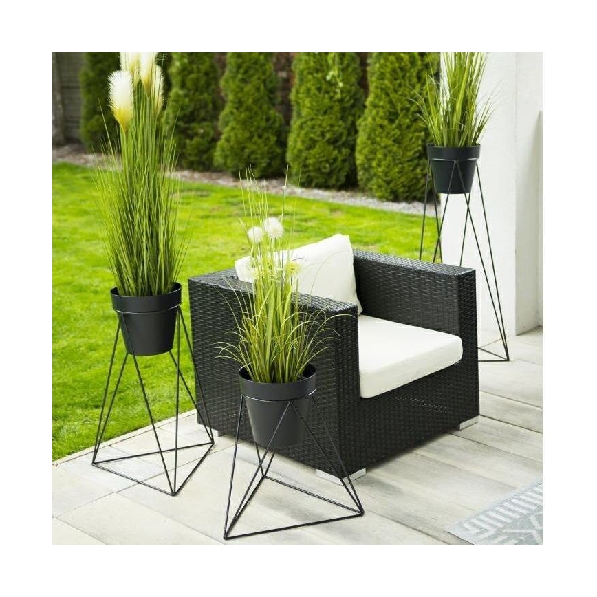 Flowerpot stand TRIANGL 40x45 cm svart