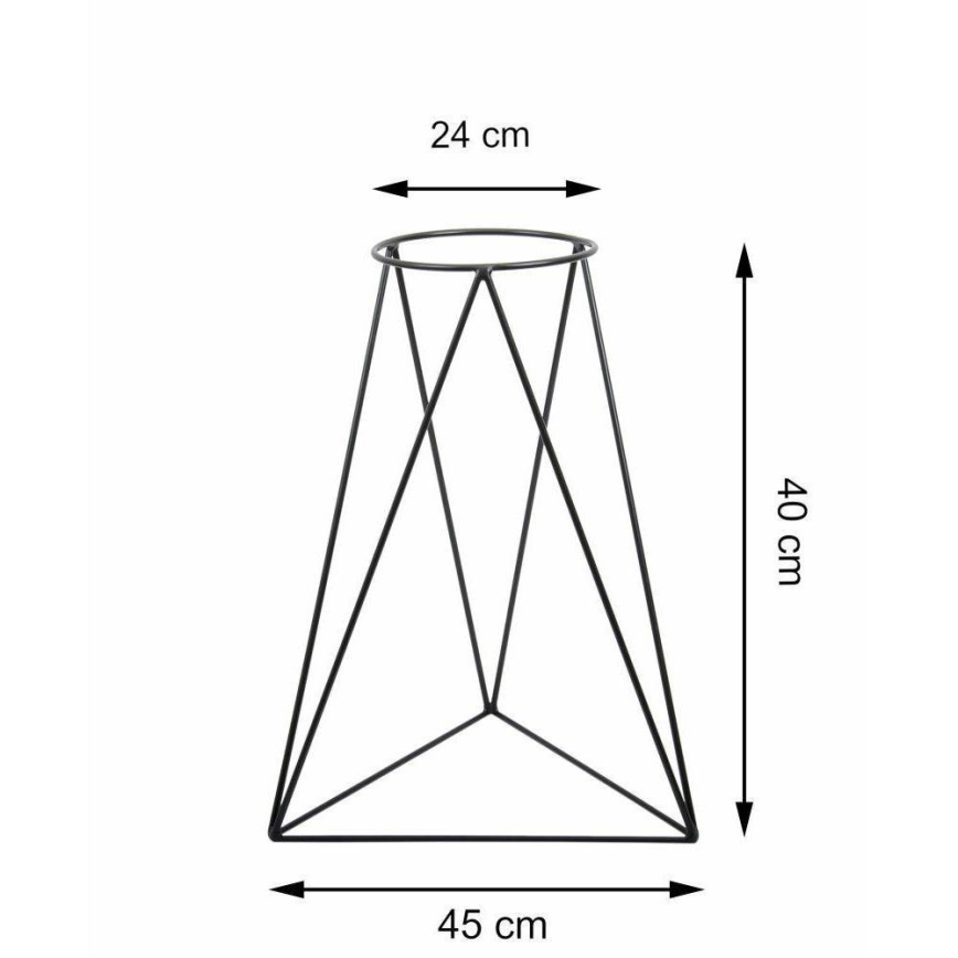 Flowerpot stand TRIANGL 40x45 cm svart