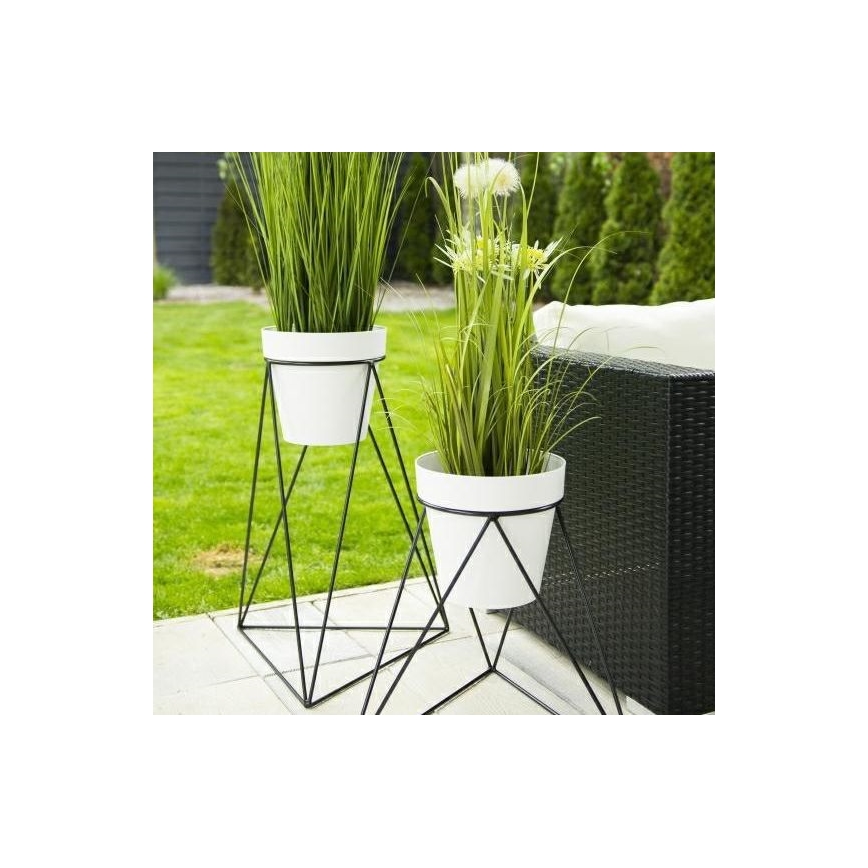 Flowerpot stand TRIANGL 60x45 cm svart