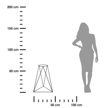 Flowerpot stand TRIANGL 60x45 cm svart