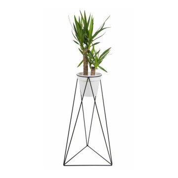 Flowerpot stand TRIANGL 90x50 cm svart