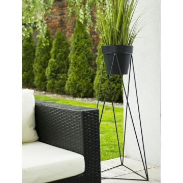 Flowerpot stand TRIANGL 90x50 cm svart