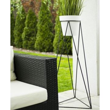 Flowerpot stand TRIANGL 90x50 cm svart