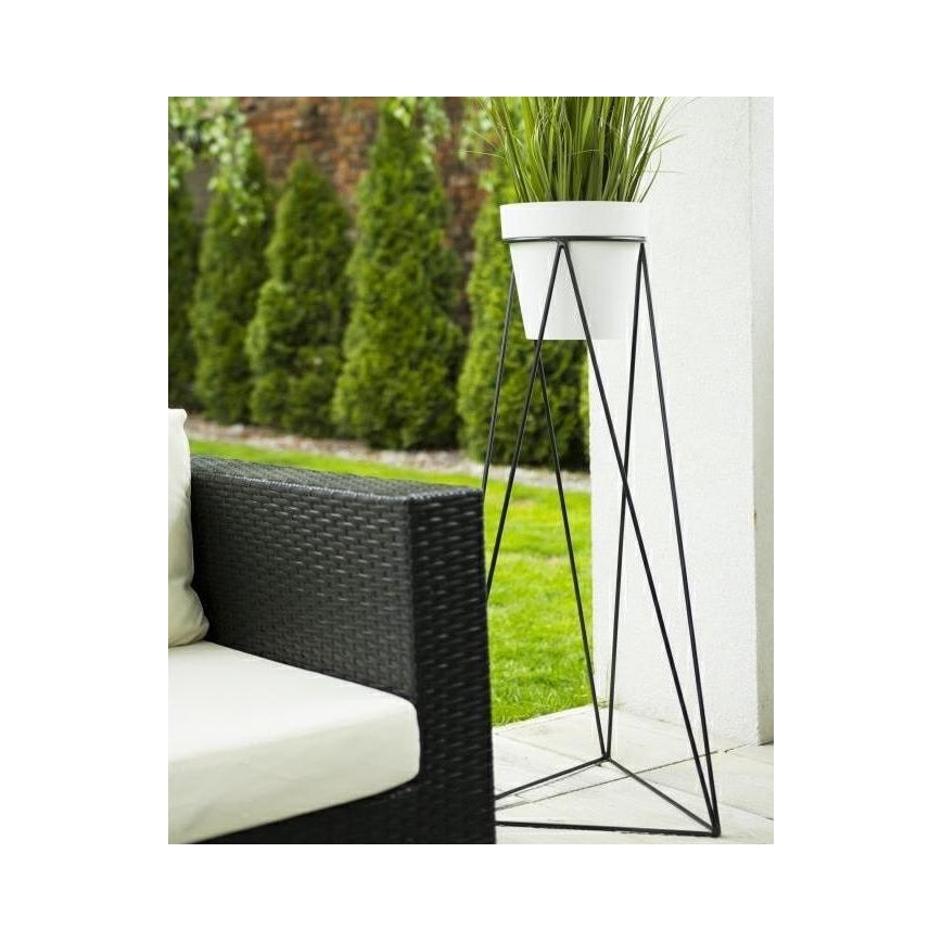 Flowerpot stand TRIANGL 90x50 cm svart