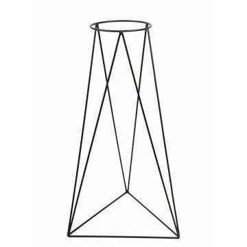 Flowerpot stand TRIANGL 90x50 cm svart