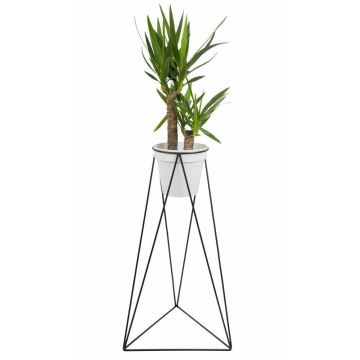 Flowerpot stand TRIANGL 90x50 cm svart