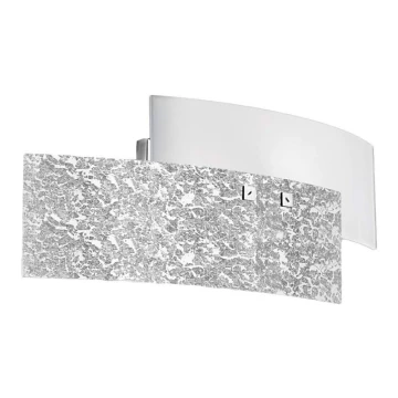 Gea Luce LARA A P arg - Vägglampa LARA 2xE14/42W/230V silver