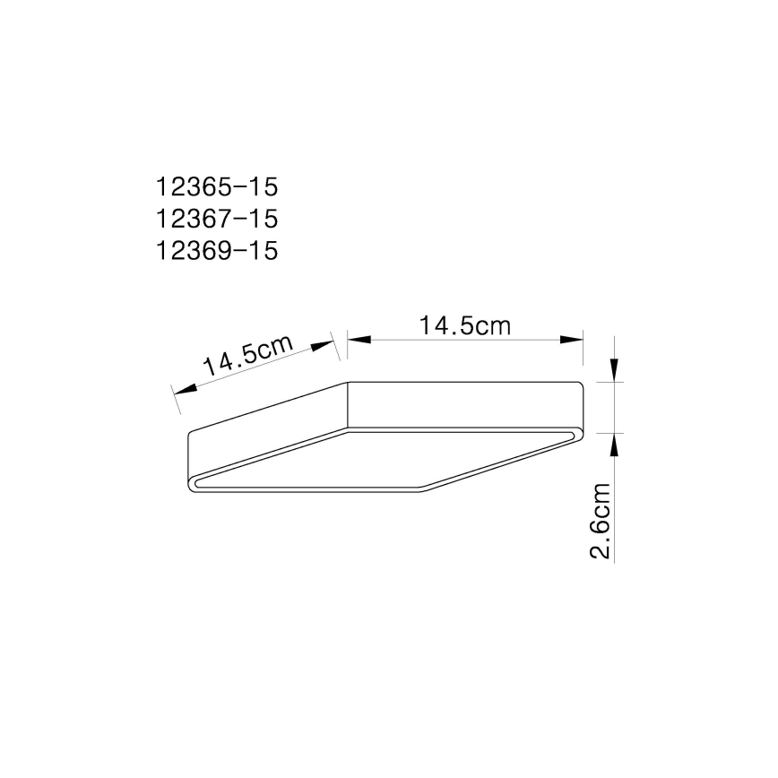 Globo 12367-15 - LED Takbelysning VITOS LED/15W/230V