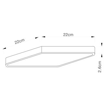 Globo 12367-30 - LED Takbelysning VITOS LED/28W/230V