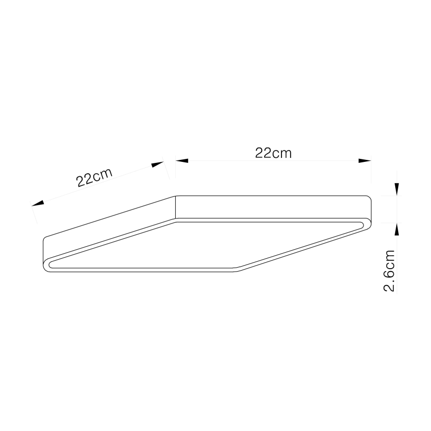 Globo 12369-30 - LED Takbelysning ECHO LED/28W/230V