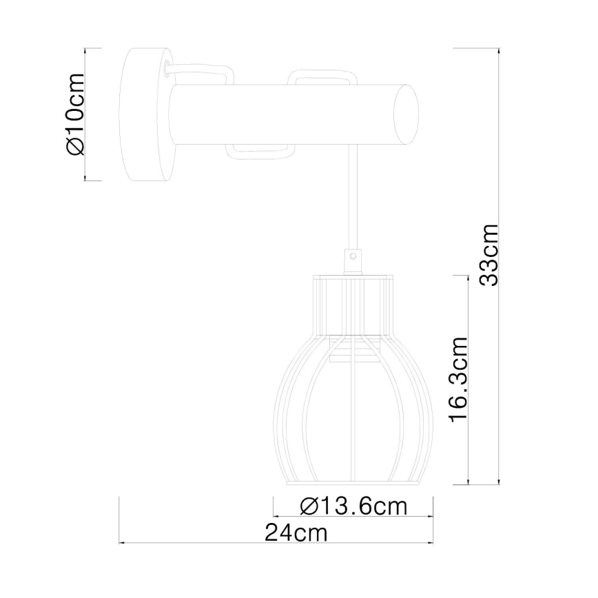 Globo - Vägglampa  1xE27/40W/230V