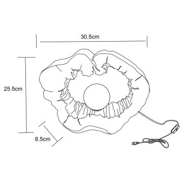 Globo - Bordslampa 1xE27/60W/230V