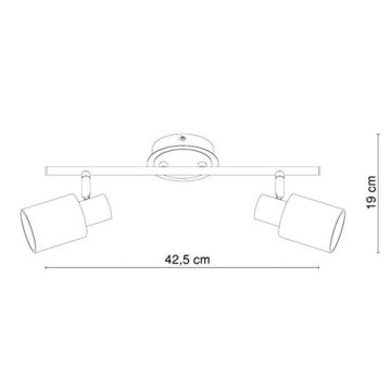 Globo 54913-2 - Spotlight KATI 2xE14/40W/230V