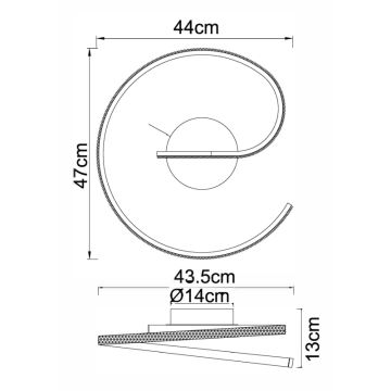 Globo - LED fastsatt Ljuskrona  LED/20W/230V