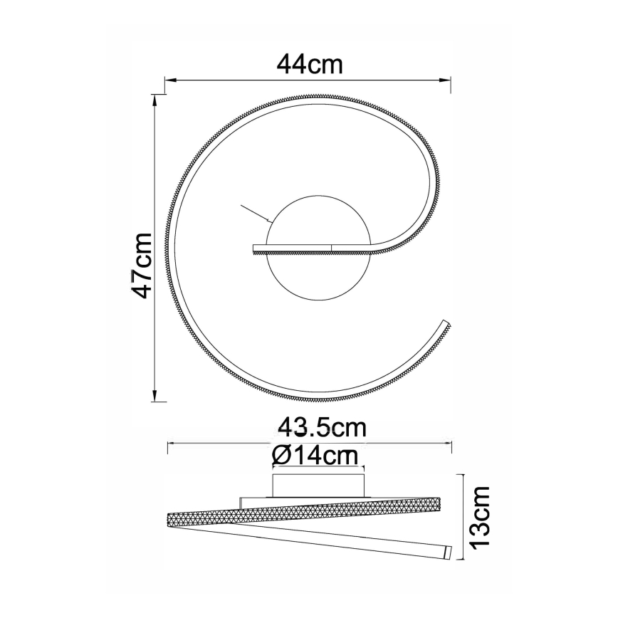 Globo - LED fastsatt Ljuskrona  LED/20W/230V