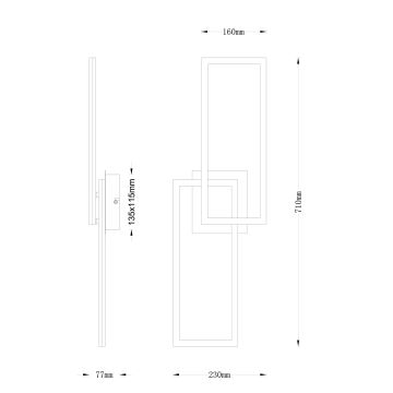 Globo - Fäst LED ljusreglerad ljuskrona LED/24W/230V 2700-6000K + fjärrkontroll