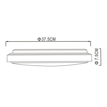 Globo - LED taklampa LED/24W/230V 3000/4000/6000K diameter 37,5 cm