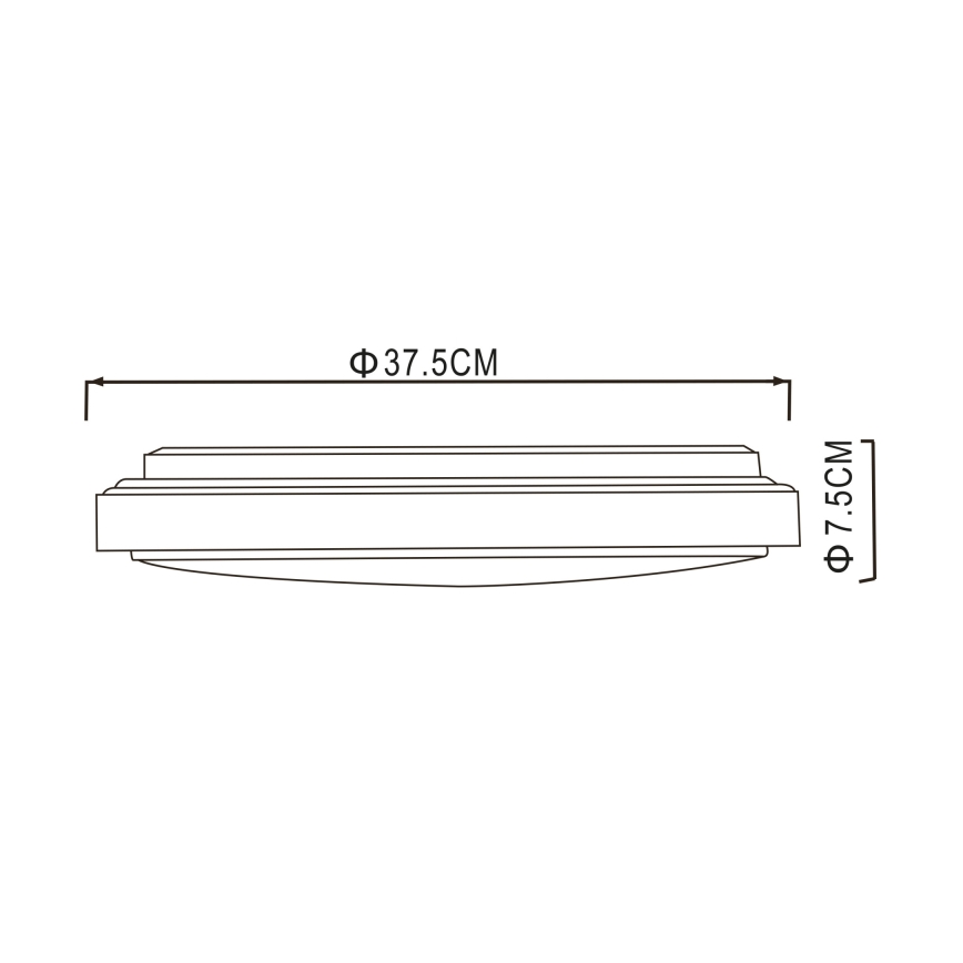 Globo - LED taklampa LED/24W/230V 3000/4000/6000K diameter 37,5 cm