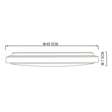 Globo - LED taklampa LED/32W/230V 3000/4000/6000K diameter 49 cm