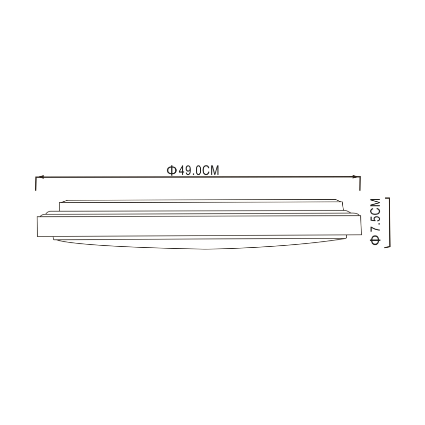 Globo - LED taklampa LED/32W/230V 3000/4000/6000K diameter 49 cm