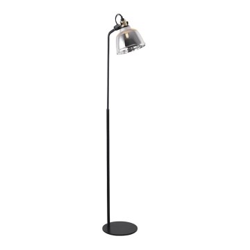 Golv lampa ASGARD 1xE27/11W/230V grå/svart/gyllene