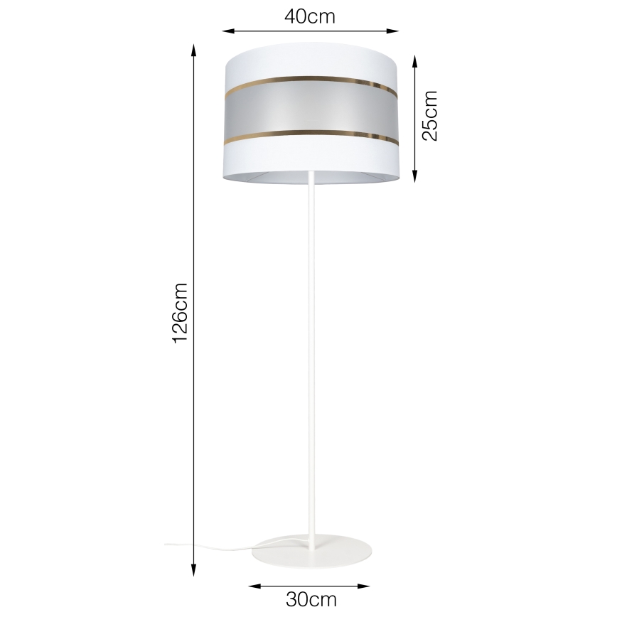 Golvlampa CORAL 1xE27/60W/230V blå