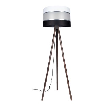 Golvlampa CORAL 1xE27/60W/230V wenge/svart/vit/krom