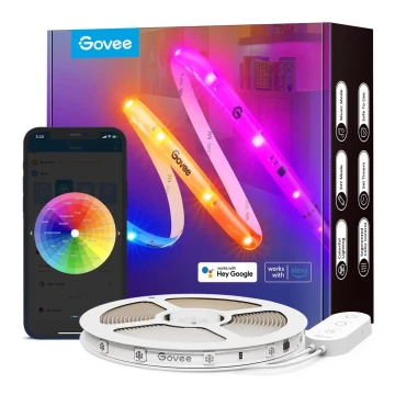 Govee - Wi-Fi RGBIC Smart PRO LED list 10m - extra hållbara