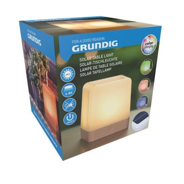 Grundig - LED RGB solcellslampa LED/3,7V