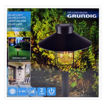 Grundig - LED solcellslampa  LED/1,2V