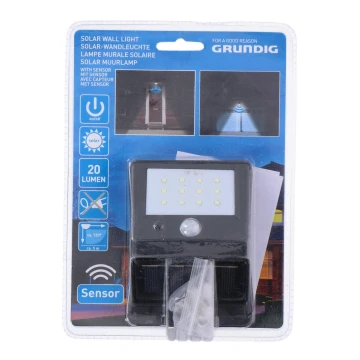 Grundig - LED sollampa med sensor 1xLED/0,25W/1xAA