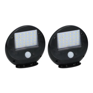 Grundig - SET 2x LED SolVägglampabelysning med sensor LED/3,2V