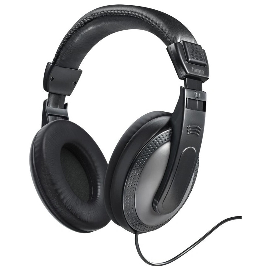 Hama - Wired headphones svart/silver