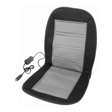 Heated seat cover with a termostat 12V svart/grå