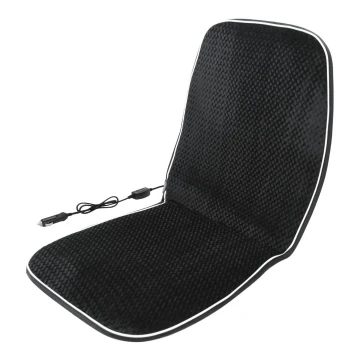 Heated seat cover with a termostat 12V svart