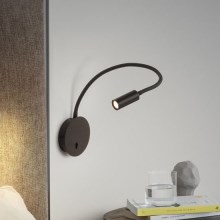 Ideal Lux - LED Flexibel liten lampa FOCUS LED/3,5W/230V CRI 90 svart