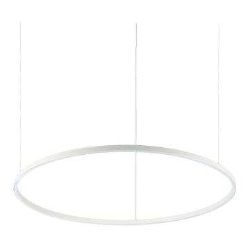 Ideal Lux - LED ljuskrona med textilsladd ORACLE LED/55W/230V diameter 90 cm vit