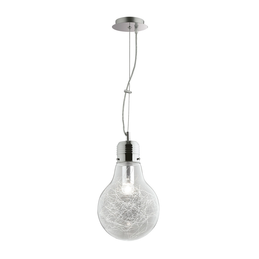 Ideal Lux - Ljuskrona med textilsladd 1xE27/60W/230V diameter 22 cm