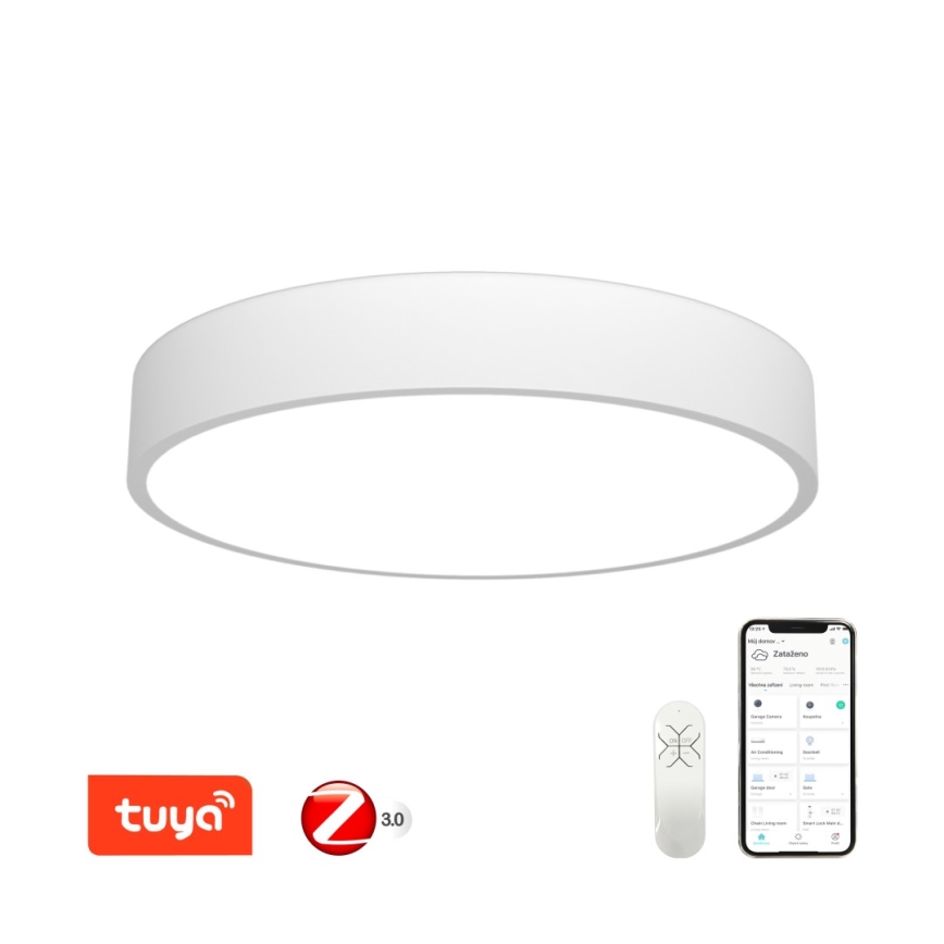 Immax NEO 07207L-LED Dimbar taklampa RONDATE 65W/230V 3000-6000K Tuya vit + fjärrkontroll