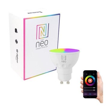 Immax NEO 07724L - LED RGB+CCT Ljusreglerad glödlampa GU10/6W/230V 2700K Wi-Fi Tuya