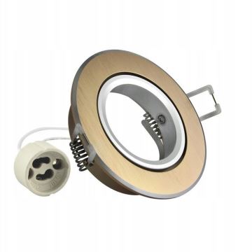 Infälld lampa EAST OPAL 1xGU10/8W/230V diameter 8,5 cm guld