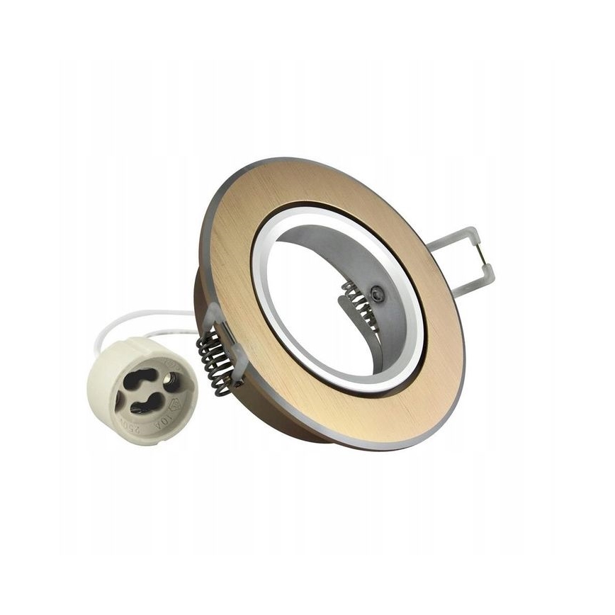 Infälld lampa EAST OPAL 1xGU10/8W/230V diameter 8,5 cm guld