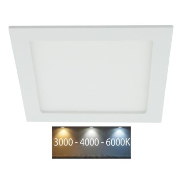 Infälld LED badrumsbelysning LED/18W/230V 3000/4000/6000K IP44