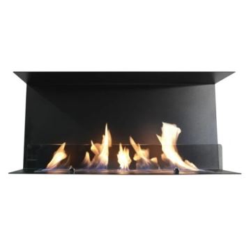 InFire - Built-in BIO fireplace 100x45 cm 3kW svart
